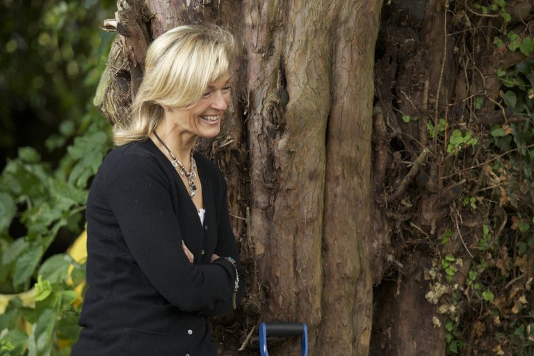 Caroline Cary, fundraising strategist and campaign director, smiling outdoors
